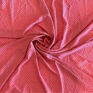 Poly Print Polkadot Satin Fabric